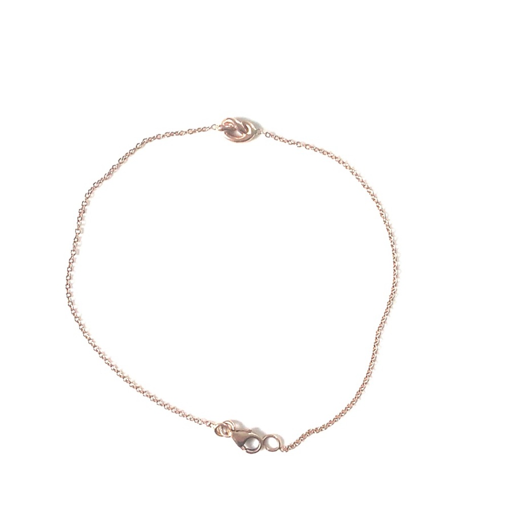 Ariel Gordon “Love Knot” bracelet in rose gold